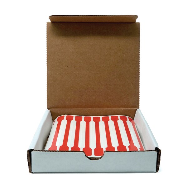 Tamper Evident Label - Red 1/2" x 5-3/4"